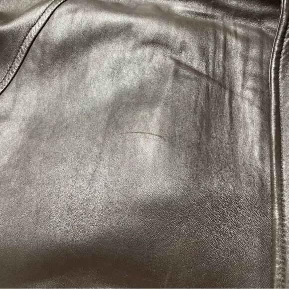 Couture by J. Park Lamb Leather Bomber Jacket Men's Size Large‎ Chocolate Brown - Picture 5 of 13